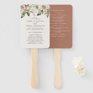 Abanico Terracotta botánica rústico elegante moderno