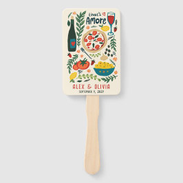 Abanico That's Amore Italian Food CUSTOM Wedding Favor