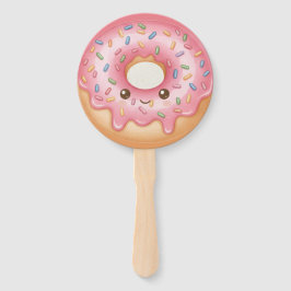 Abanico "The Cute Donut" – Sweet and Festive Illustration 