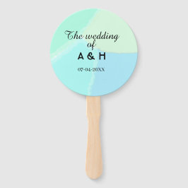 Abanico The wedding of add couple name initial letter date