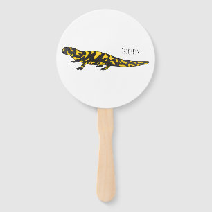 Abanico Tiger salamander cartoon illustration 