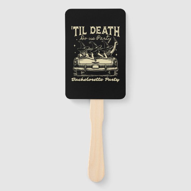 Abanico Til Death Do Us Party Halloween D Yellow (Anverso)