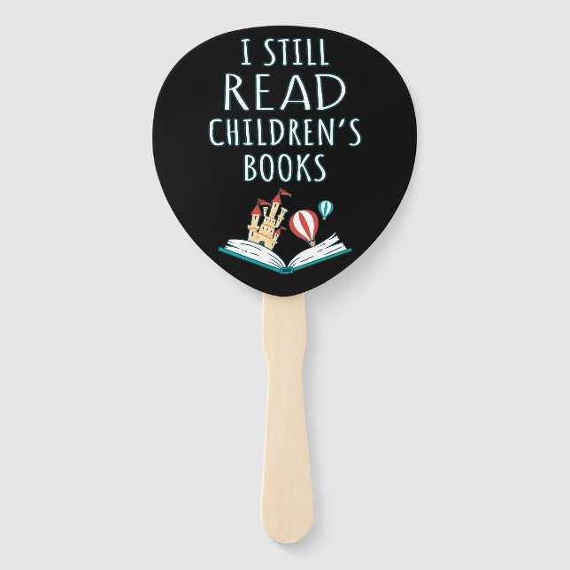 Abanico Todavía leo libros para niños II (Anverso)