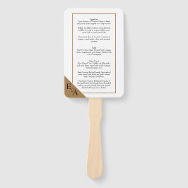 Abanico Toile de cobre / Mocha Mousse Menú