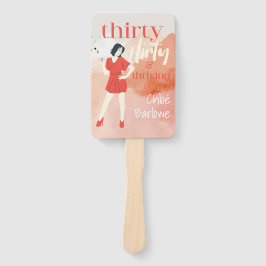 Abanico Treinta Flirty & Thriving Personalized Photo