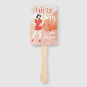 Abanico Treinta Flirty & Thriving Personalized Photo