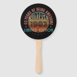 ABANICO TRENDY AWESOME AÑO DE REGALO DE CUMPLEAÑOS