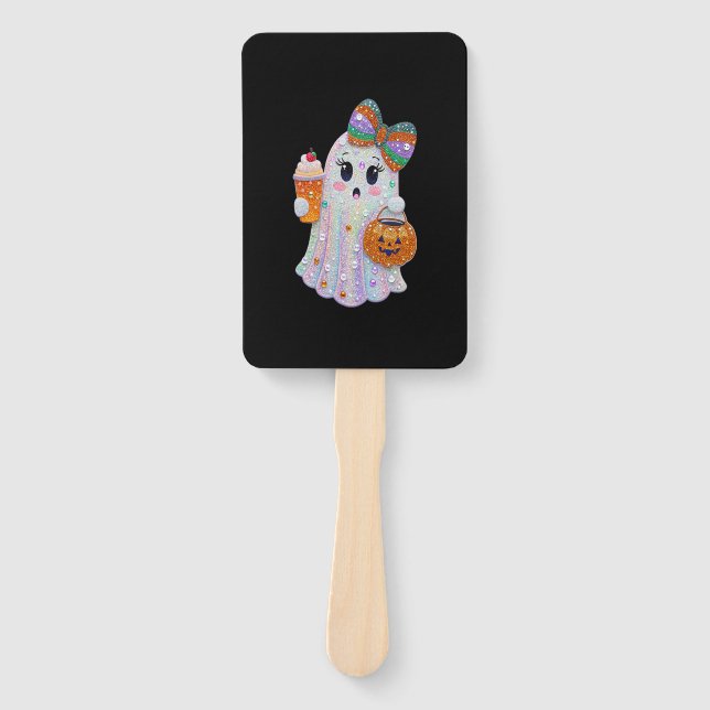 Abanico Trendy Halloween Rhinestones Ghost (Anverso)