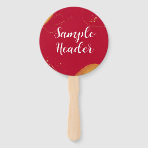 Abanico Tu texto Ventilador promocional moderno de mano