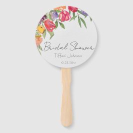 Abanico Tulipanes brillantes y divertidos duchas de novias