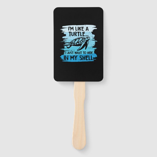 Abanico Turtle Lover | Soy Como Una Tortuga (Anverso)