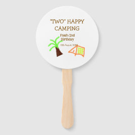 Abanico Two happy camping 2nd birthday tree camp kids