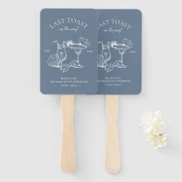 Abanico Última tostada en la fiesta de la soltera costera