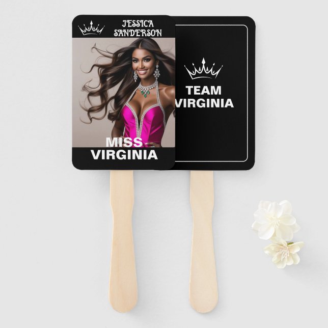 Abanico Ultimate Crown Pageant Wavers | Set of Fans (Anverso y reverso)