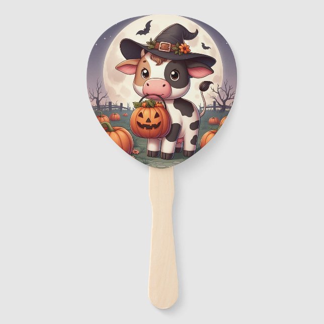 Abanico Vaca de bruja de Halloween (Anverso)