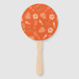 Abanico Vacaciones de naranja