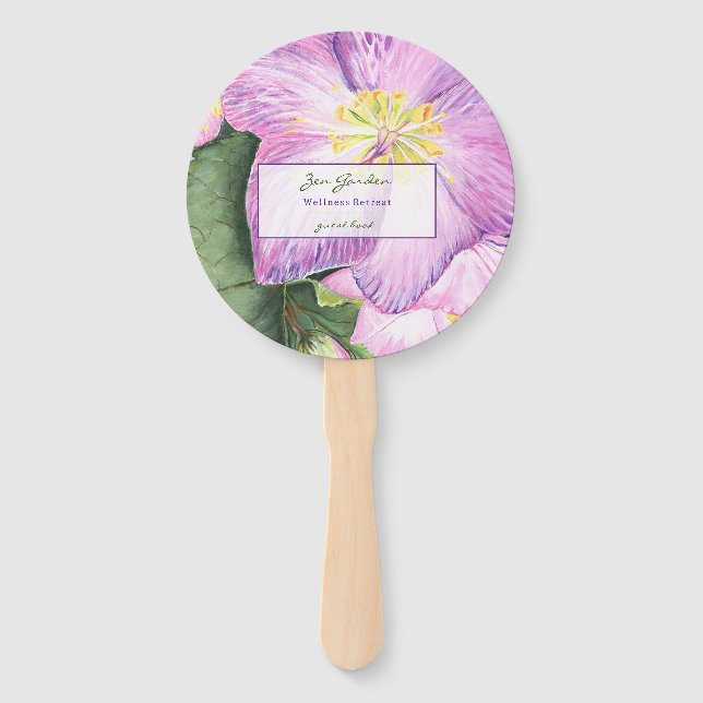 Abanico Vacaciones Florales  (Anverso)