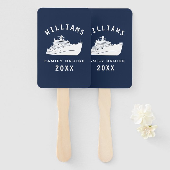 Abanico Vacaciones veraniegas de la Reunión de la Familia  (Anverso y reverso)