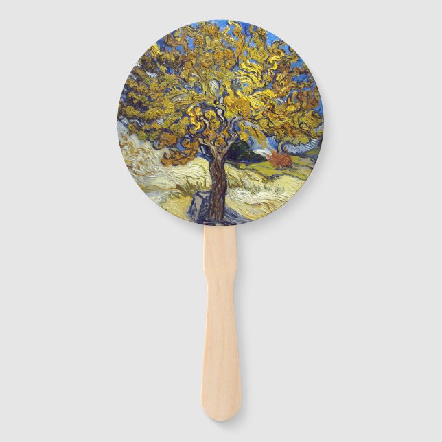 Abanico Van Gogh Mulberry Tree Masterpiece Art (Anverso)