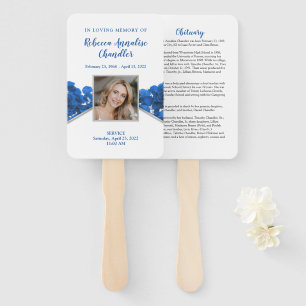 Abanico Ventilador conmemorativo de los Rosas azules