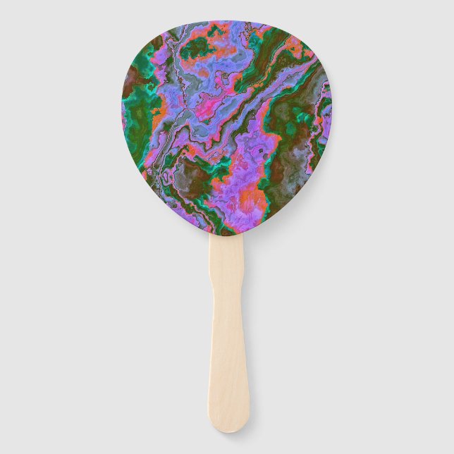 Abanico Ventilador de la mano de Marble amargo (Anverso)