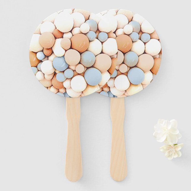 Abanico Ventilador de mano Baby Shower para Elephant Ballo (Anverso y reverso)