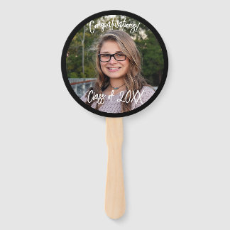 Abanico Ventilador de mano de graduación, graduado de favo