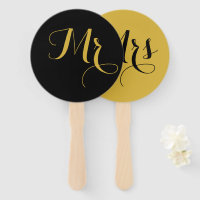 Ventilador de mano de juego boda para el Sr. o la