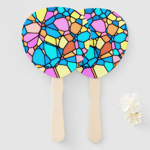 Abanico Ventilador de mano de Stain Glass Lite