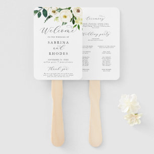 Abanico Ventilador de mano del elegante programa de bodas