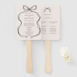 Abanico Ventilador de mano del programa de ceremonias capi