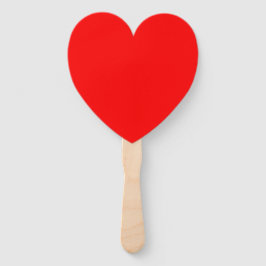 Abanico Ventilador de mano del programa del corazón rojo