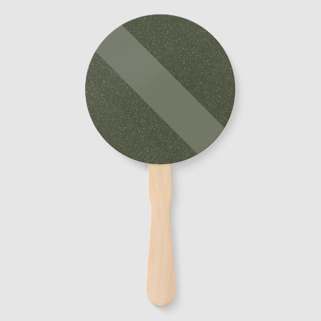 Abanico Ventilador de mano Personalizado verde Diagonal Mo (Anverso)