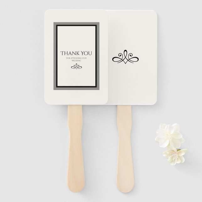 Abanico Ventilador de manos blancas y blancas (Anverso y reverso)