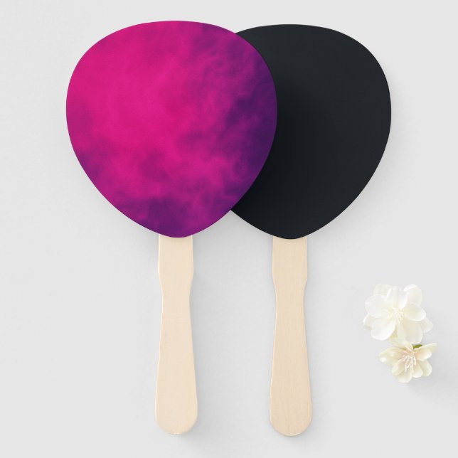 Abanico Ventilador de remo con gota de personalizado - Neo (Anverso y reverso)