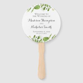 Abanico Ventilador del Círculo del Programa de Boda Verde,