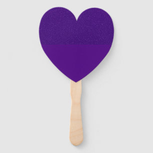 Abanico Ventilador del corazón púrpura de textura dividida