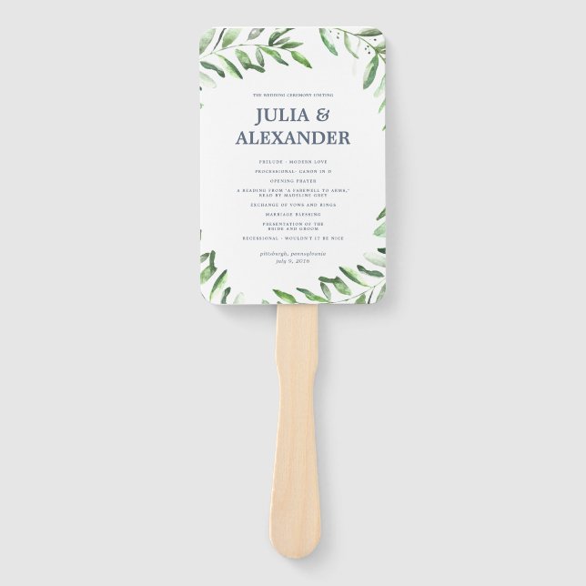 Abanico Ventilador del programa Boho Garden Wedding de Oli (Anverso)