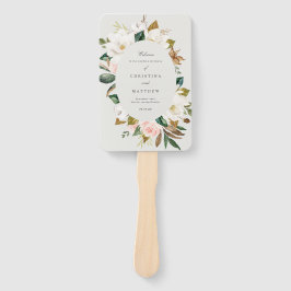 Abanico Ventilador del programa de boda Magnolia