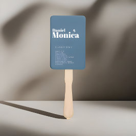 Abanico Ventilador del Programa de Bodas Azules minimalist