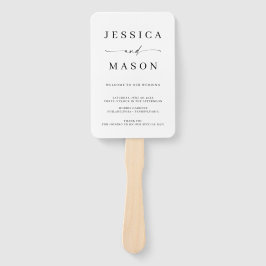 Abanico Ventilador del programa de bodas Classic Elegance