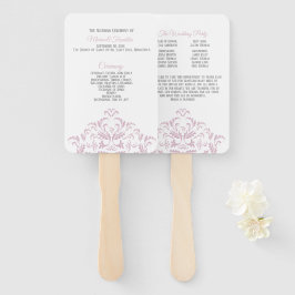 Abanico Ventilador del programa de bodas Damask elegante r