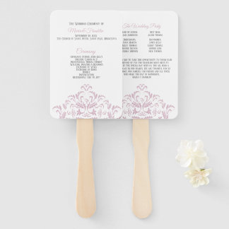 Abanico Ventilador del programa de bodas Damask elegante r