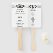 Ventilador del programa de bodas de corazón de dia