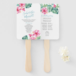 Abanico Ventilador del programa de bodas de flores de Hibi