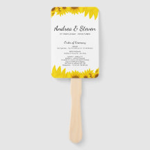 Ventilador del Programa de Bodas de Sunflowers. Me