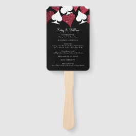 Abanico Ventilador del programa de bodas de Vegas Purpurin