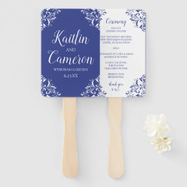 Abanico Ventilador del programa de bodas | Nadine (Royal B