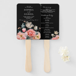 Abanico Ventilador del programa de bodas románticas con fl