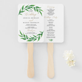 Abanico Ventilador del programa de bodas verdes